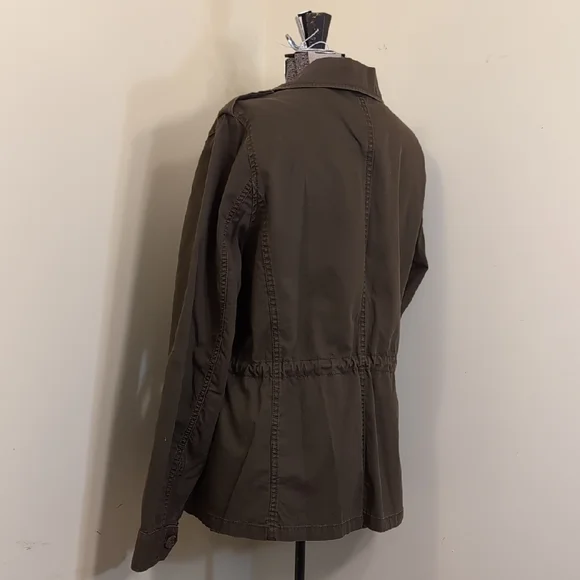 J. Crew Women's Dark Olive Utility Jacket - Picture 3 of 16